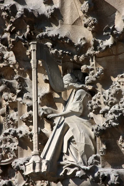 Detalhe da Sagrada Família em Barcelona — Fotografia de Stock