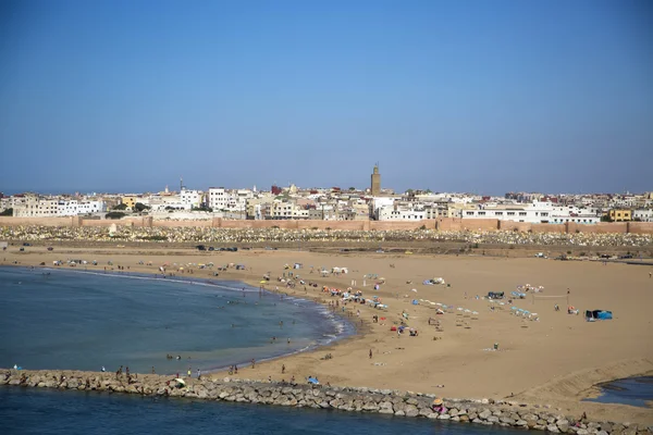 Plaża w Rabacie, Maroko — Zdjęcie stockowe