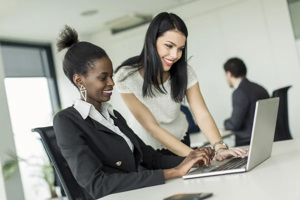 Mujeres jóvenes en la oficina — Foto de Stock