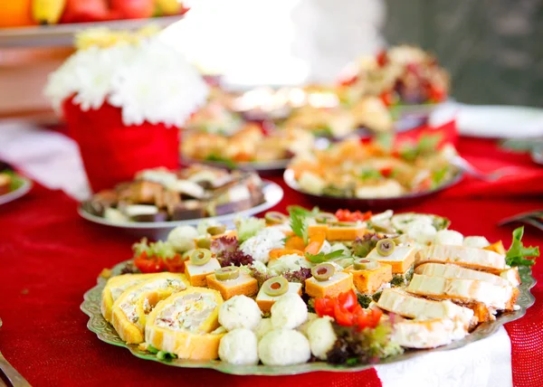 Food served on a plate — Stock Photo, Image