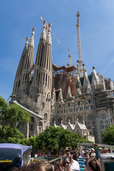 Sagrada Familia kyrkan i Barcelona — Stockfoto