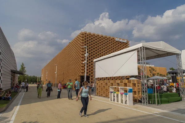 Poland Pavilion at EXPO 2015 in Milan, Italy — Stock Photo, Image