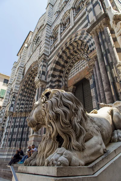 Genoa Cathedral in Italy — Stock Photo, Image