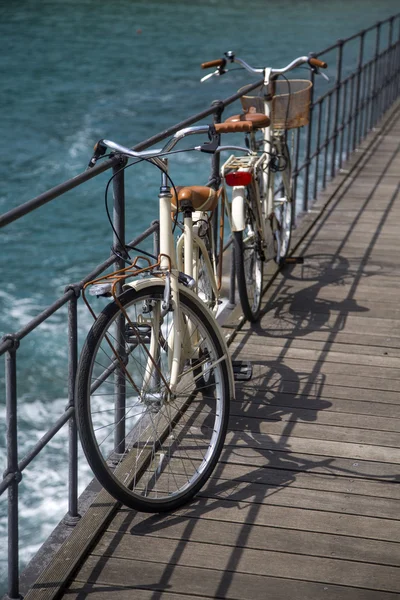 Fahrrad am Meer — Stockfoto