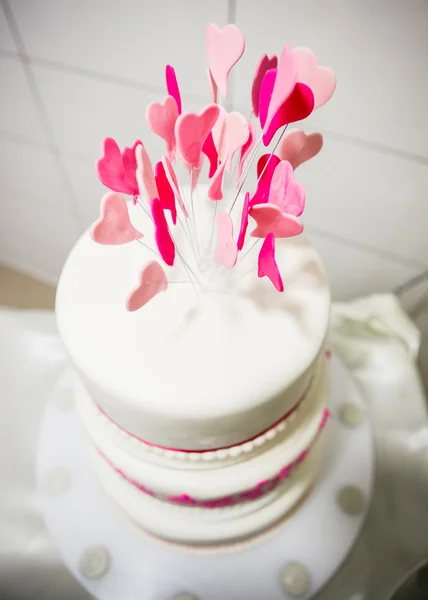 White wedding cake — Stock Photo, Image