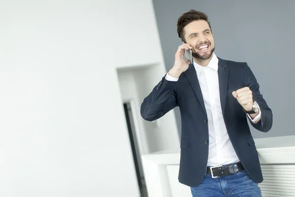 Man with mobile phone — Stock Photo, Image