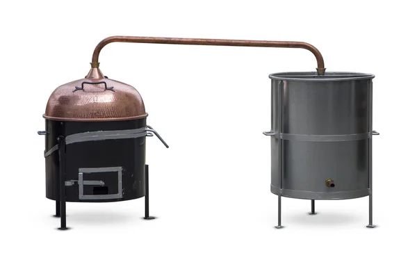 Caldaia distillazione brandy — Foto Stock