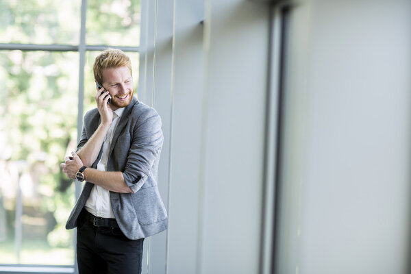 Young man with mobile phone