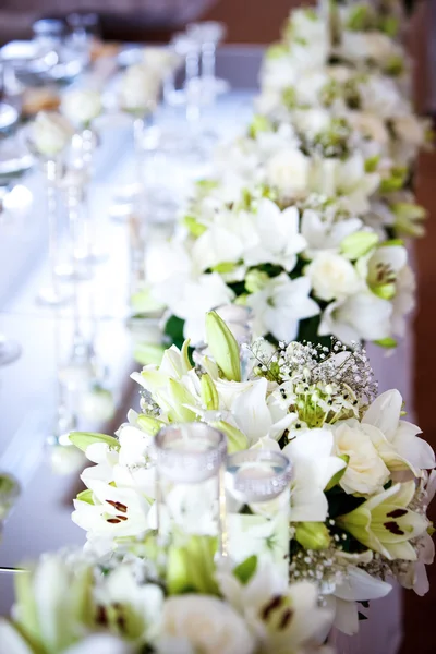 Düğün çiçek süslemeleri — Stok fotoğraf