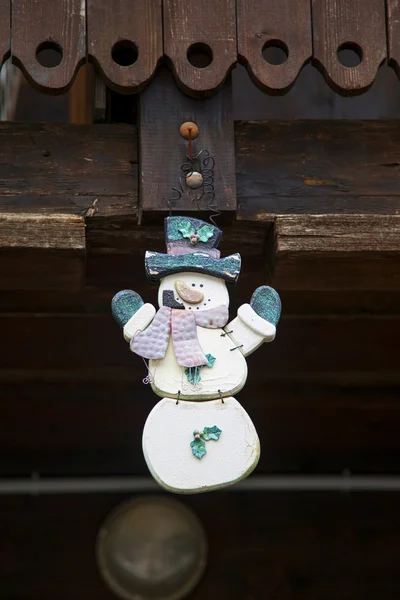 Detail op winter huis — Stockfoto