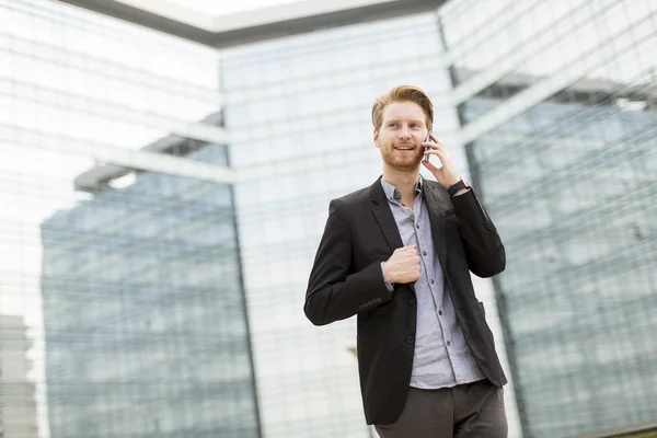 Man with mobile phone — Stock Photo, Image