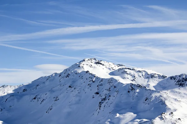 Зимний вид на горы — стоковое фото
