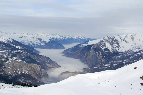 Vue montagne hiver — Photo