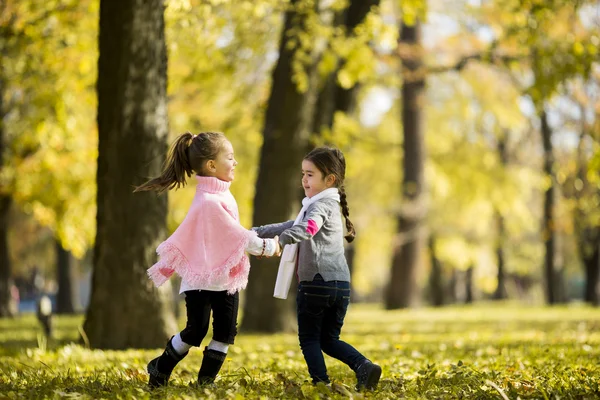 Δύο κορίτσια στο πάρκο — Φωτογραφία Αρχείου