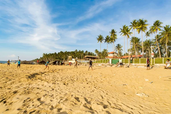 Negombo beach bei sri lanka — Stockfoto