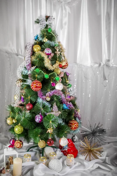 Christmas decorated tree — Stock Photo, Image