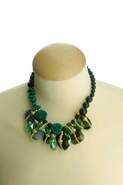 Beautiful necklace on manikin — Stock Photo, Image