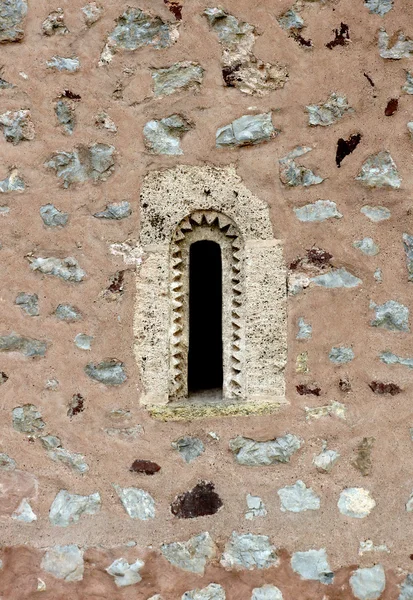 Stone texture with window — Stock Photo, Image
