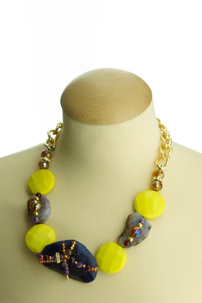 Beautiful necklace on manikin — Stock Photo, Image