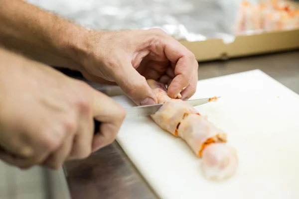 Zubereitung chinesischer Speisen — Stockfoto