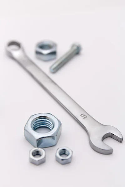 Different tools on white — Stock Photo, Image