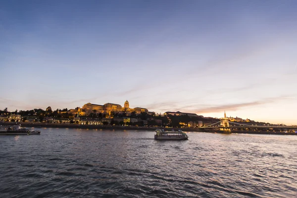 Vista no rio Danúbio em Budapeste — Fotografia de Stock