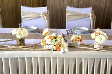Düğün masa dekorasyonu