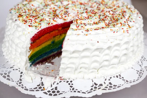 Торт ЛГБТ крупним планом — стокове фото