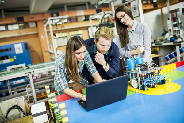 Young people in the classroom — Stock Photo, Image