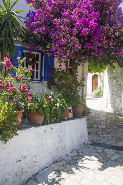 Vista de la calle en Corfú — Foto de Stock