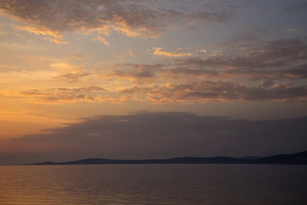 Bela vista do pôr do sol — Fotografia de Stock