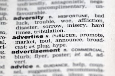 Sözlük ayrıntıları yakın çekim