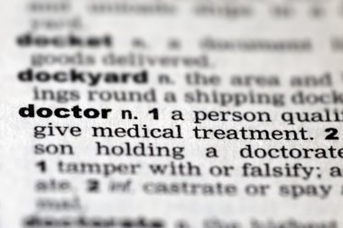 Sözlük ayrıntıları yakın çekim