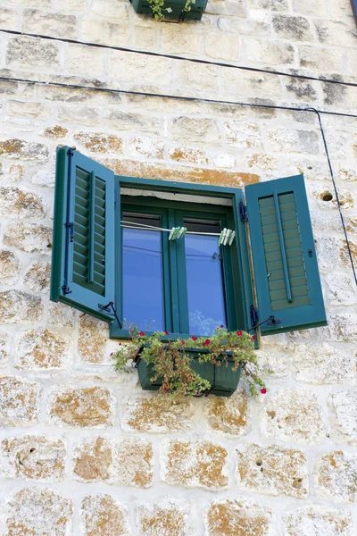 Fenster von der Insel Hvar — Stockfoto