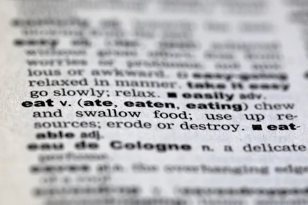 Dictionary details close up — Stock Photo, Image