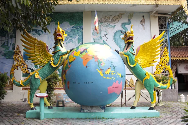 Temple birman de Dhamikarama à Penang — Photo