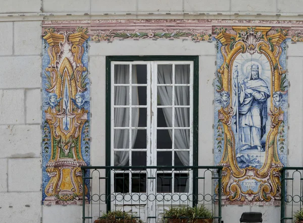 Facciata decorativa a Cascais — Foto Stock