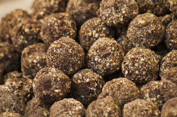 Chocolade ballen achtergrond — Stockfoto