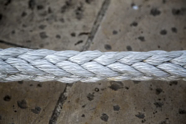 White boat rope — Stock Photo, Image