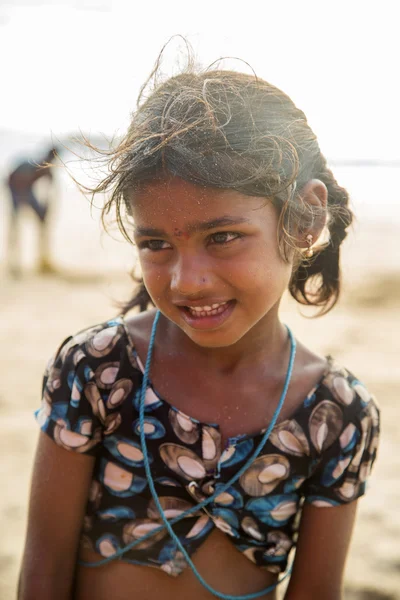 Menina Goan não identificada — Fotografia de Stock