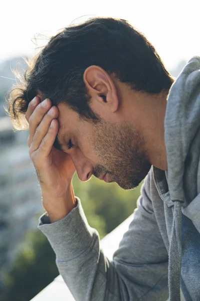 Worried young man — Stock Photo, Image