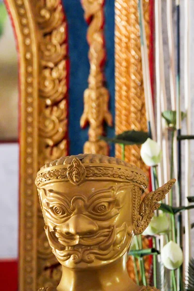 Detalhe do templo de Wat Chalong — Fotografia de Stock