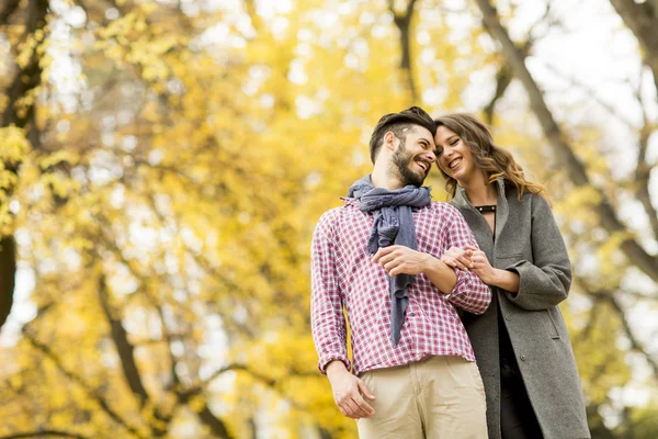 Pareja joven en el parque —  Fotos de Stock