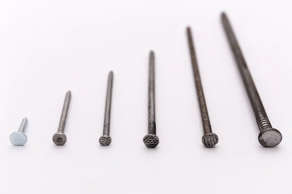 Set of the screw on white — Stock Photo, Image