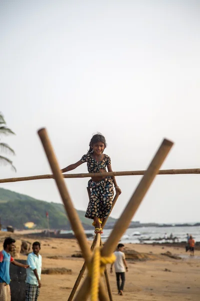 Ragazza Goan non identificata — Foto Stock