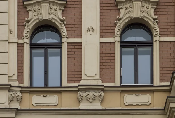 Praga windows widok — Zdjęcie stockowe