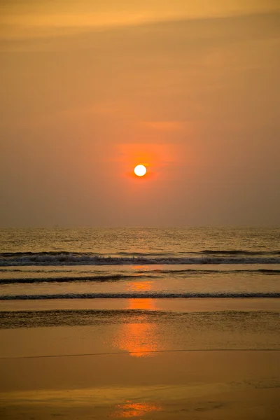 Puesta de sol en Agonda, Goa —  Fotos de Stock