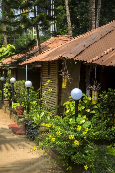 Bungalows in Varkala in India — Stock Photo, Image