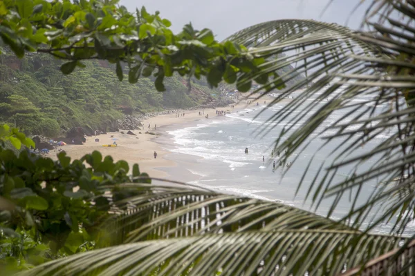 Spiaggia a Varkala in Kerala — Foto Stock