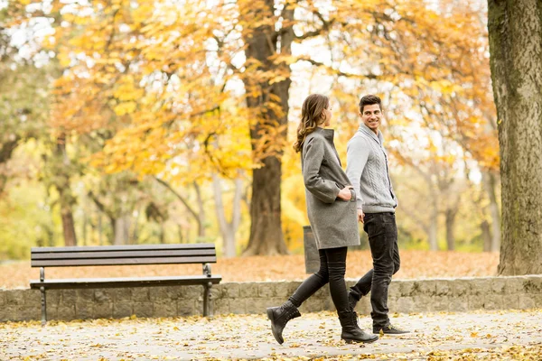 Parktaki genç çift.